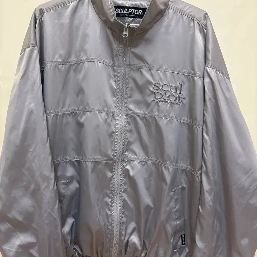 [BUNJANG] Sculptor Stitch Silver Windbreaker L / 스컬프터 스티치 실버 윈드브레이커 L
