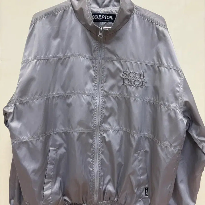 [BUNJANG] Sculptor Stitch Silver Windbreaker L / 스컬프터 스티치 실버 윈드브레이커 L