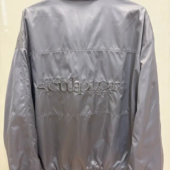[BUNJANG] Sculptor Stitch Silver Windbreaker L / 스컬프터 스티치 실버 윈드브레이커 L