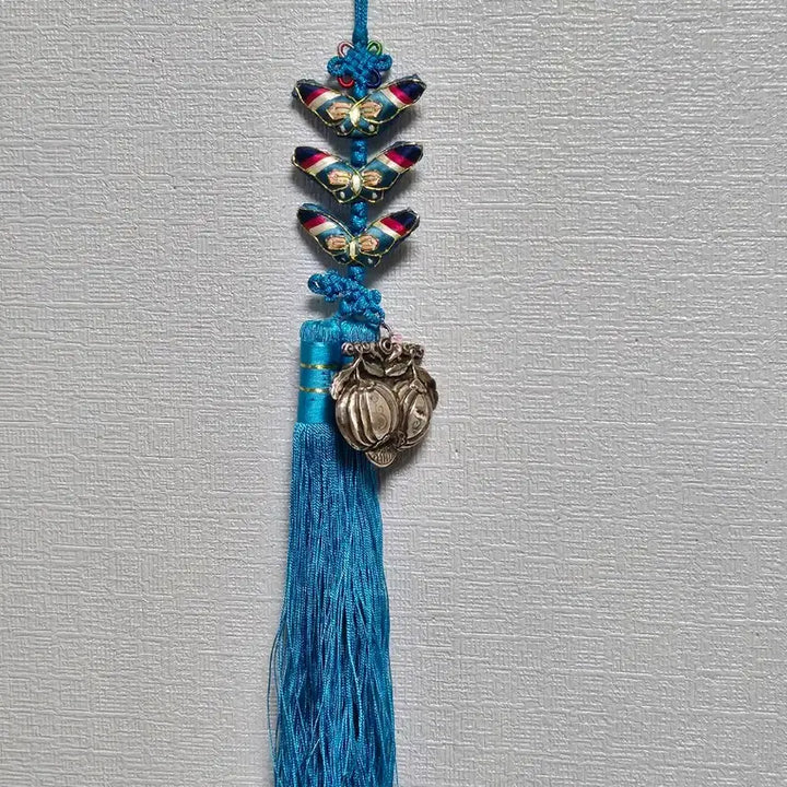 [BUNJANG] Antique Silver Bell Norigae with Sky Melon and Watermelon Motif / 옛날 은제 노리개?  하늘타리  방울노리개  수박 희귀노리개