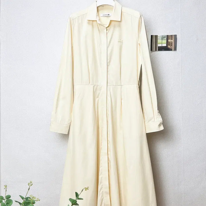 [BUNJANG] Lacoste Pleated Shirt Dress / 라코스테 플리츠 셔츠 원피스 36 95