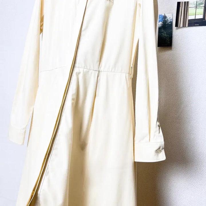 [BUNJANG] Lacoste Pleated Shirt Dress / 라코스테 플리츠 셔츠 원피스 36 95