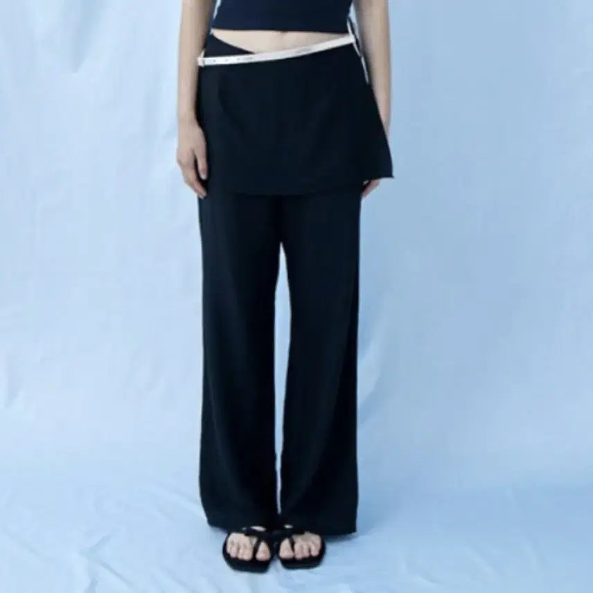 [BUNJANG] TANNAT Layered Light Wrap Pants Black S / 타낫 레이어드 라이트 랩 팬츠 블랙S