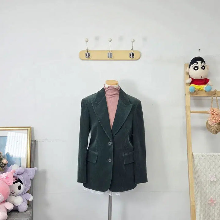 [BUNJANG] Morgan Green Corduroy Jacket / 빈디지 만원샵 MORGAN 그린 골덴 자켓