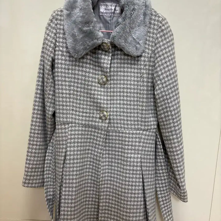 [BUNJANG] Vintage Check Fur Coat / 일본 빈티지 체크 퍼 코트