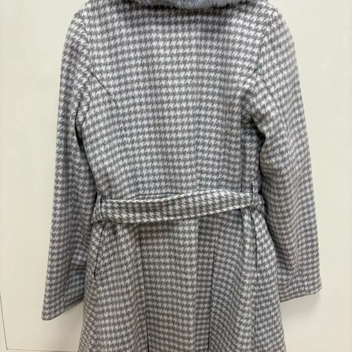 [BUNJANG] Vintage Check Fur Coat / 일본 빈티지 체크 퍼 코트