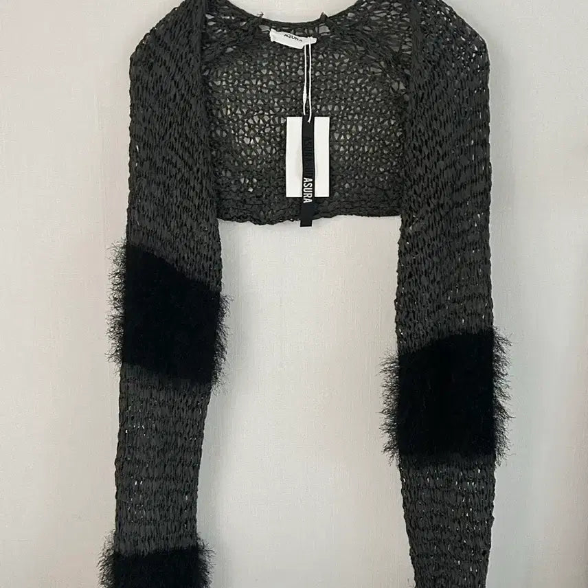 [BUNJANG] ASURA Bolero Cardigan Khaki &amp; Black / ASURA 아수라 볼레로 가디건 (새상품)