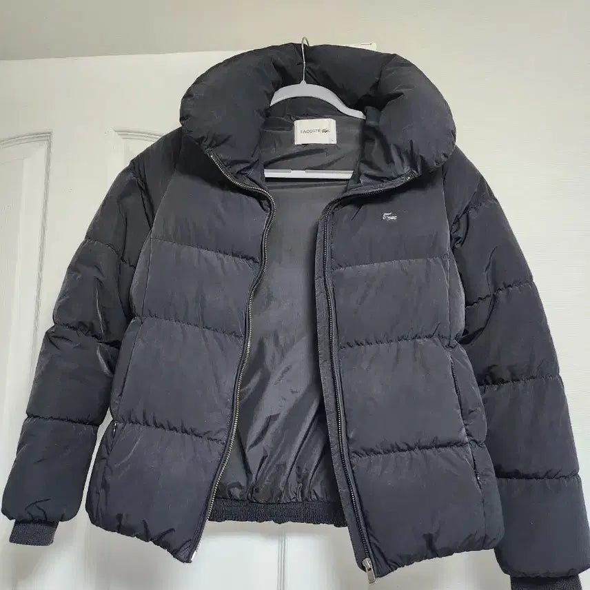 [BUNJANG] Lacoste Women's Padded Jacket Black / 라코스테 여성 패딩 블랙
