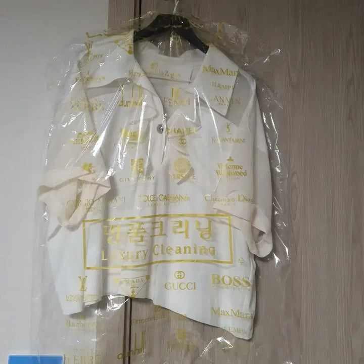 [BUNJANG] System White Loose-Fit Blouse / 시스템 반팔 블라우스