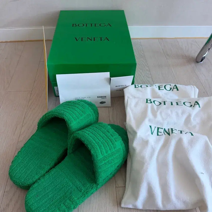 [BUNJANG] Bottega Veneta Terry Cloth Slippers Green Size 36 / 보테가베네타 테리 슬리퍼 그린 36사이즈