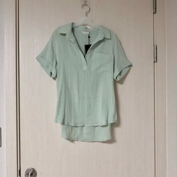 [BUNJANG] Rukh Mint Cotton Blouse / (택o) 루흐 민트 코튼 블라우스