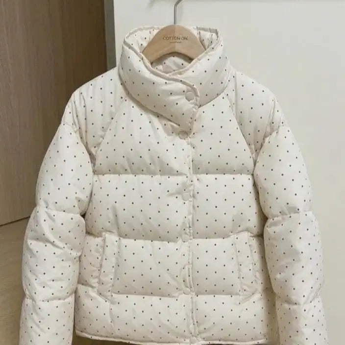 [BUNJANG] Dot Short Padded Jacket / 도트 패딩