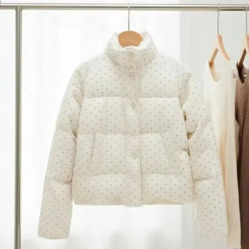 [BUNJANG] Dot Short Padded Jacket / 도트 패딩