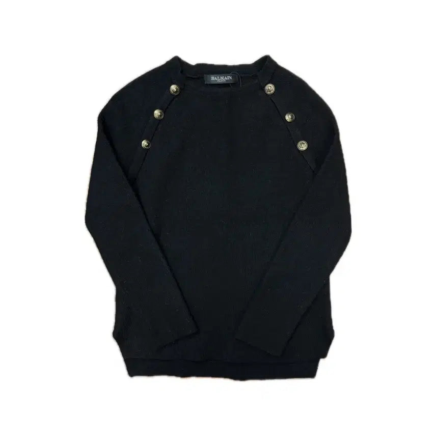 [BUNJANG] Balmain Gold Knit Black / 발망 금장 니트 블랙