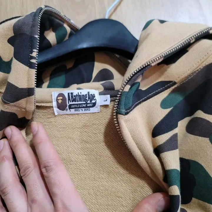 [BUNJANG] BAPE Puma Long Padding / (95-100) 베이프 x 푸마 롱 패딩 녹계 + 후드