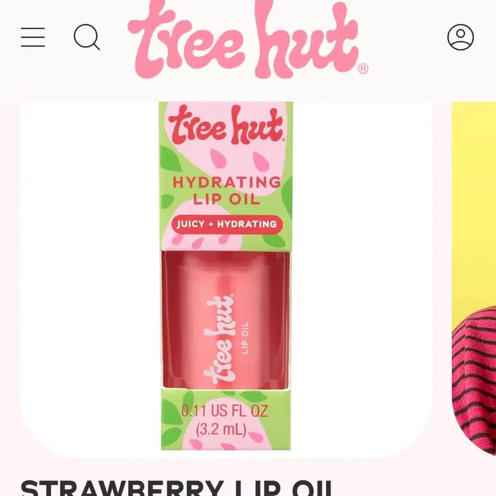 [BUNJANG] Tree Hut Lip Oil Strawberry & Vanilla Set / 직구템 트리헛 립오일 스트로베리, 바닐라 새상품