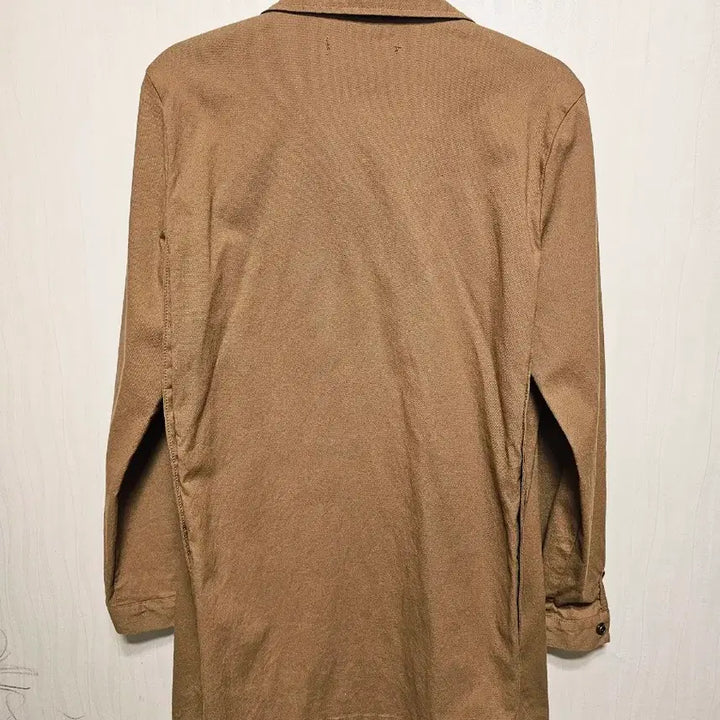 [BUNJANG] Shine Couture Camel Long Shirt Jacket / 카멜 셔츠형 롱 자켓 55(새상품/미착용) 옆라인 스냅포인트!