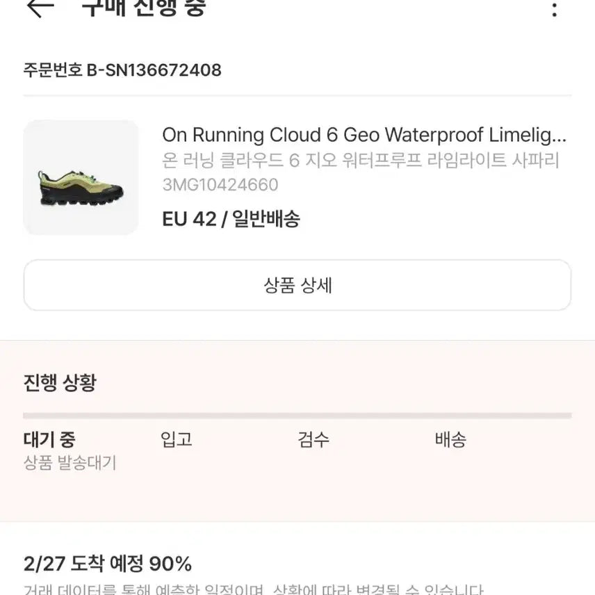 [BUNJANG] On Running Cloud 6 Geo Running Shoes / 온런닝 클라우드 6 지오