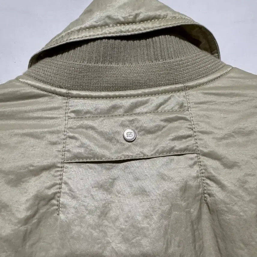 [BUNJANG] System Homme Crinkle Detail Detachable MA-1 Jacket / 95 시스템옴므 크링클 디테쳐블 MA-1 자켓