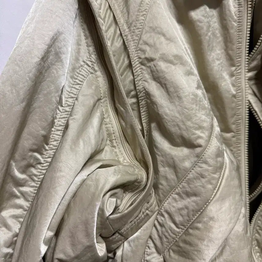 [BUNJANG] System Homme Crinkle Detail Detachable MA-1 Jacket / 95 시스템옴므 크링클 디테쳐블 MA-1 자켓