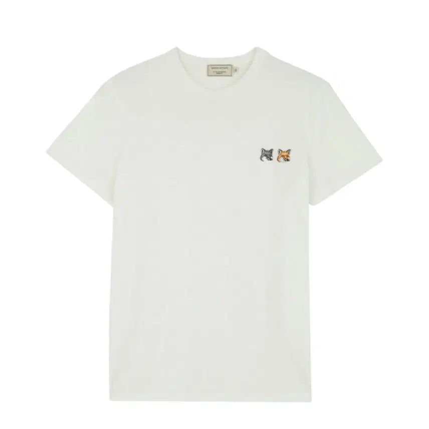 [BUNJANG] Maison Kitsune Double Fox Short Sleeve T-Shirt White / 메종키츠네 더블 폭스 반팔 티셔츠 화이트