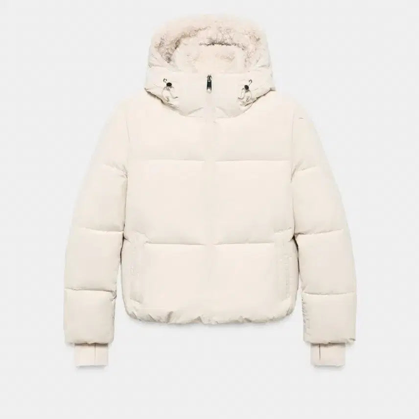 [BUNJANG] ZARA Borreguillo Waterproof Anorak Short Padded Jacket / 자라 ZARA 보르레길로 워터프루프 아노락 숏패딩 새제품