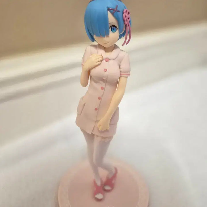 [BUNJANG] Re:Zero Rem Nurse Figure Pink / 리제로 렘 세가 간호사 너스 미소녀 피규어 분홍