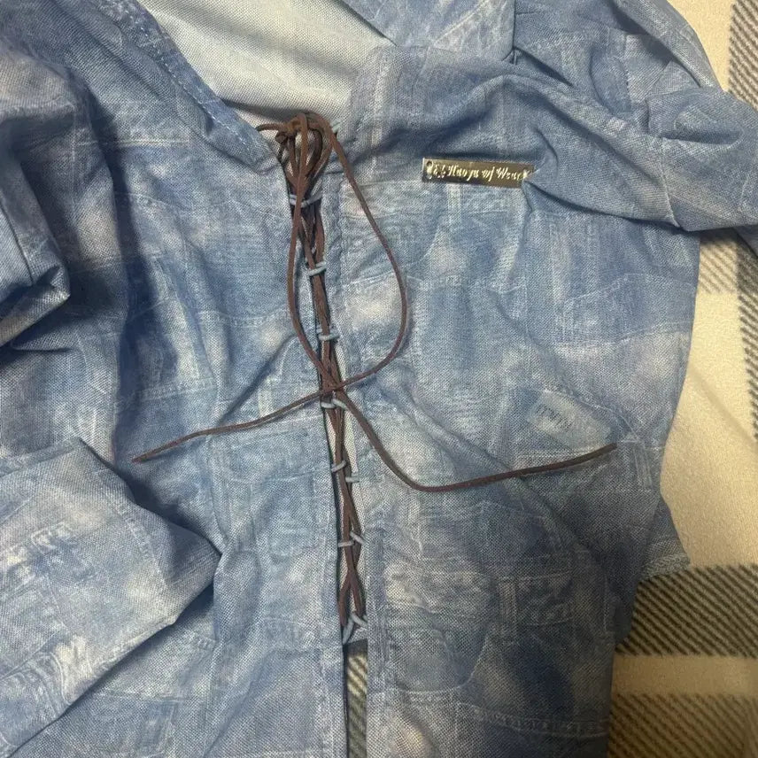 [SOLD OUT] 포르테나 로기 시스루 셔츠 블라우스