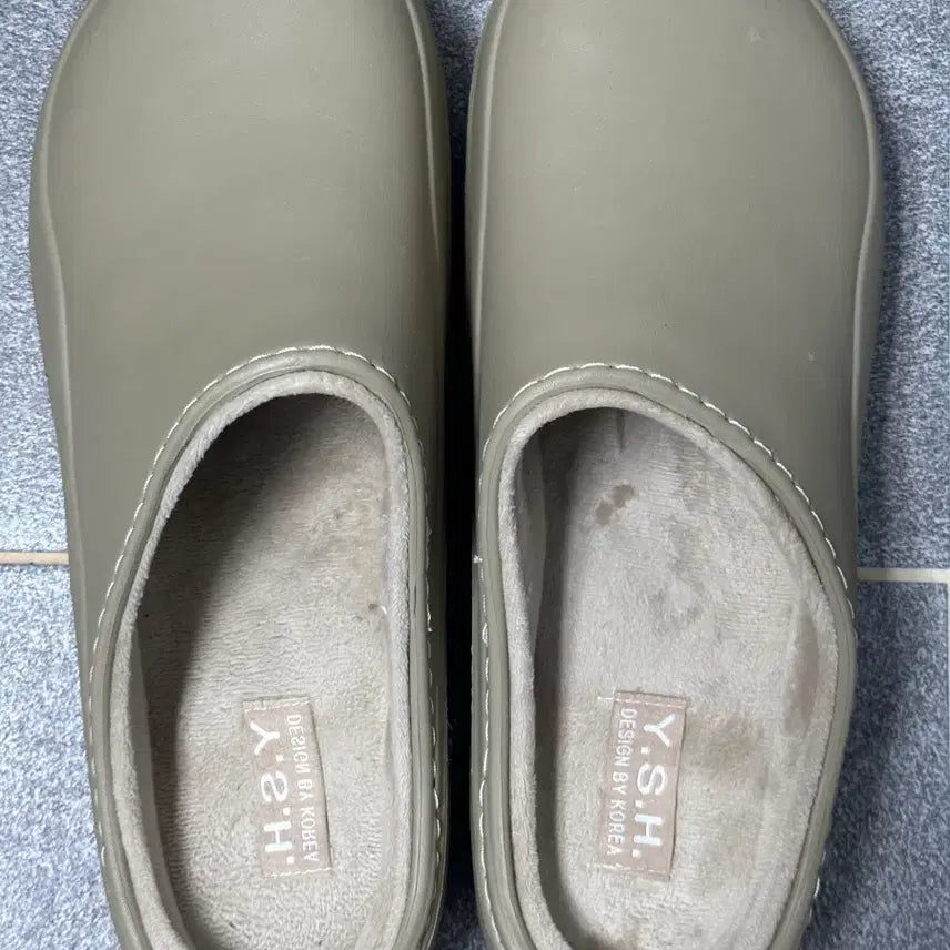 [BUNJANG] Beige Rubber Sandals 4cm Heel / 보세 샌들 판매