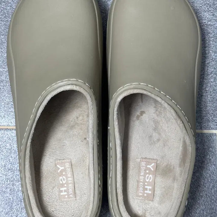 [BUNJANG] Beige Rubber Sandals 4cm Heel / 보세 샌들 판매