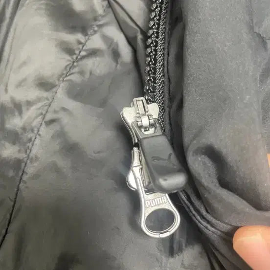 [BUNJANG] Puma Black Long Padded Coat / 푸마 블랙 롱패딩