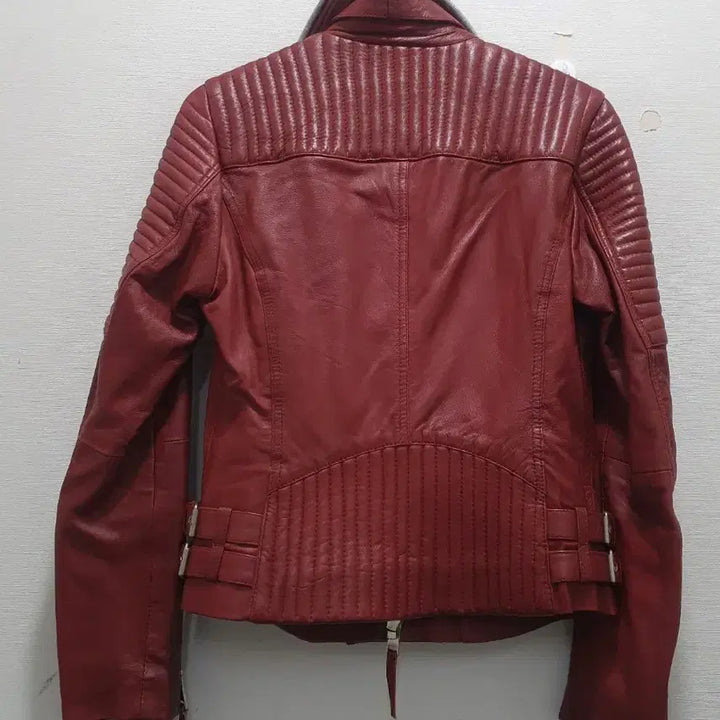 [BUNJANG] Jessie Redtone Leather Rider Jacket / 제시레드톤 가죽 라이더 자켓