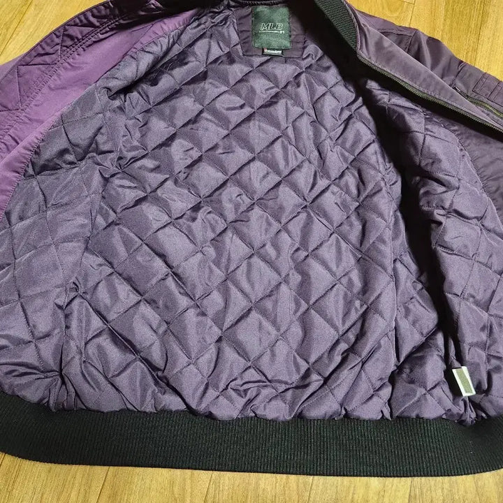 [BUNJANG] MLB Detroit Tigers Purple Baseball Jacket / MLB 디트로이트 타이거즈 퍼플 야구 점퍼