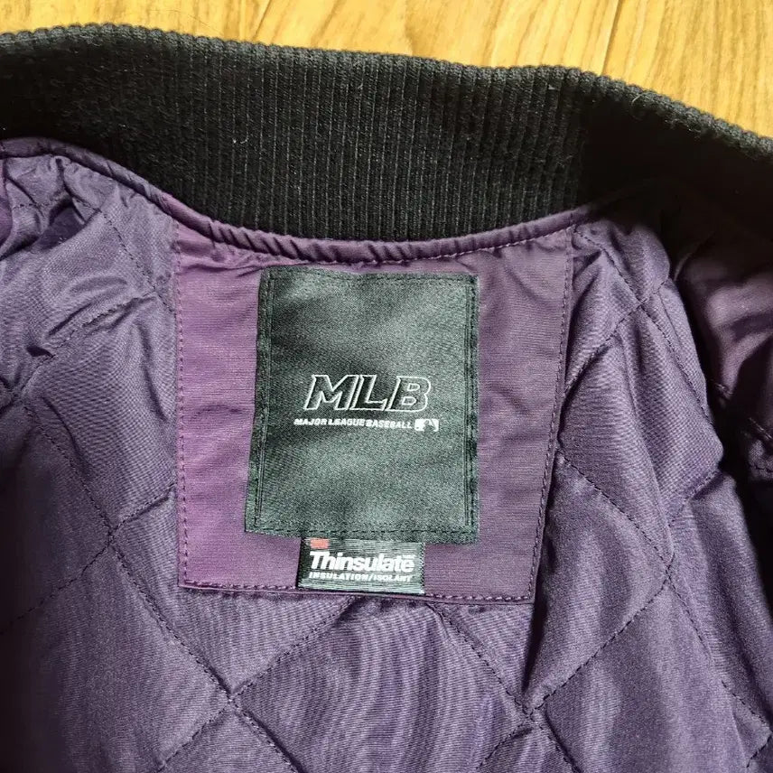 [BUNJANG] MLB Detroit Tigers Purple Baseball Jacket / MLB 디트로이트 타이거즈 퍼플 야구 점퍼