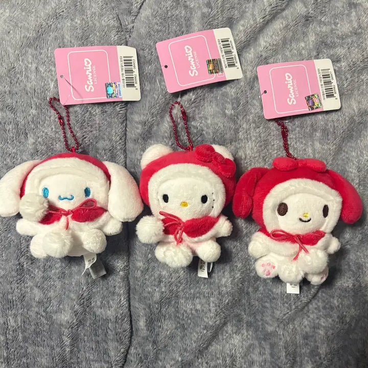 [BUNJANG] Sanrio Cinnamoroll Hello Kitty My Melody Set Keyring / [새상품] 산리오 망토 인형 키링 시나모롤 헬로키티 마이멜로디 세트