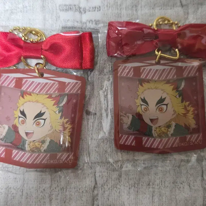[BUNJANG] Demon Slayer Rengoku Christmas Keyring / 귀멸의 칼날 크리스마스 렌고쿠 키링