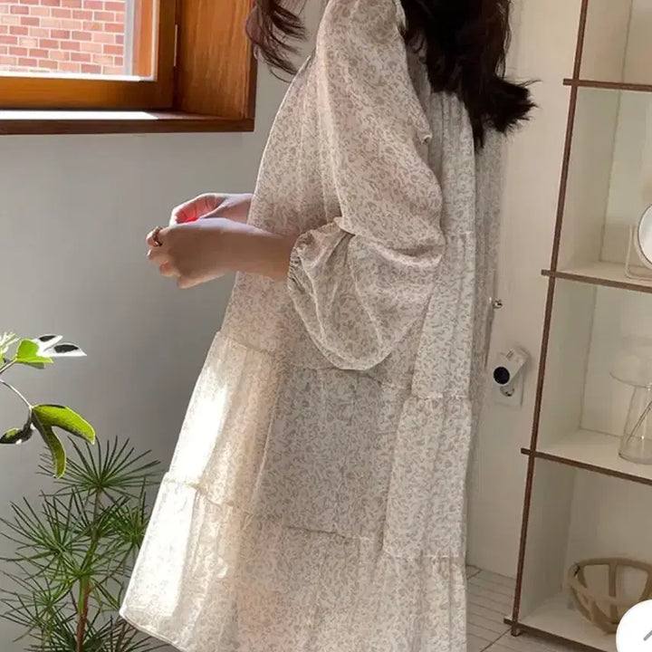 [BUNJANG] K-CLUB Leopard Chiffon Mini Dress / *케이클럽* 레오파드 쉬폰 미니원피스