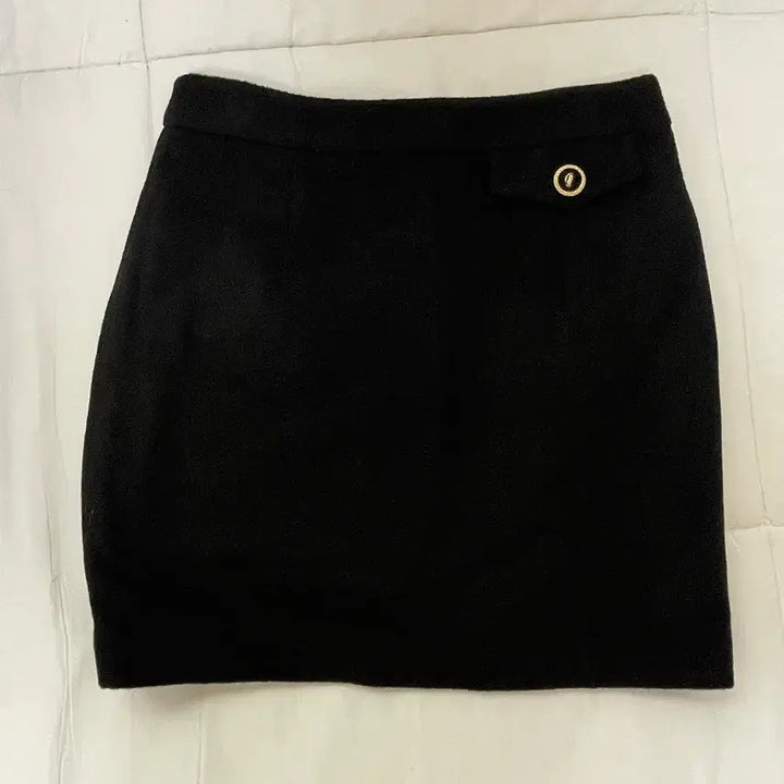 [BUNJANG] Abie Mua Black Wool Skirt / 아비에무아 블랙 울 스커트
