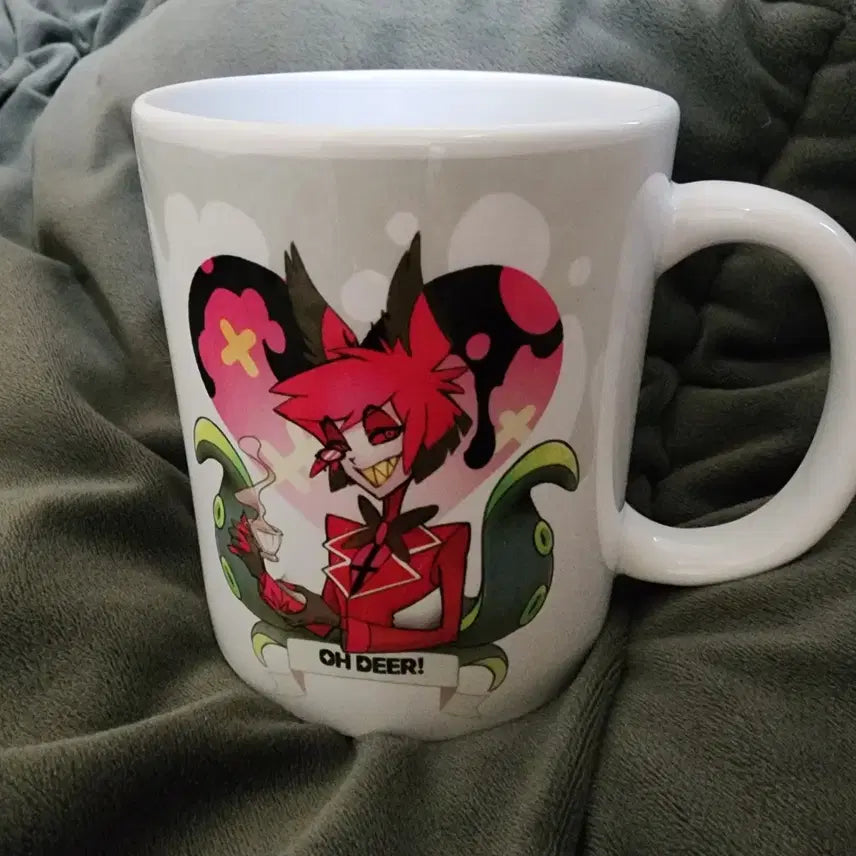 [BUNJANG] Hazbin Hotel Alastor Merch Bundle (Frame + Mug + Photocard) / 해즈빈호텔 알래스터 굿즈 판매 (액자 + 머그컵 + 프박)