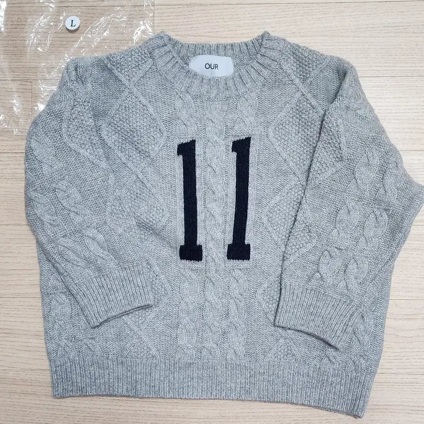 [BUNJANG] Child Wool Blend Knit Sweater (Size 9/120) / 아워 아동 울혼방니트 (새옷) 9호(120)