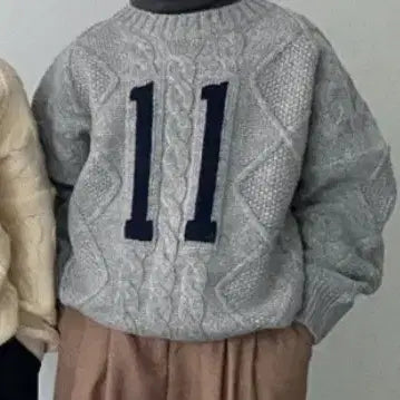 [BUNJANG] Child Wool Blend Knit Sweater (Size 9/120) / 아워 아동 울혼방니트 (새옷) 9호(120)