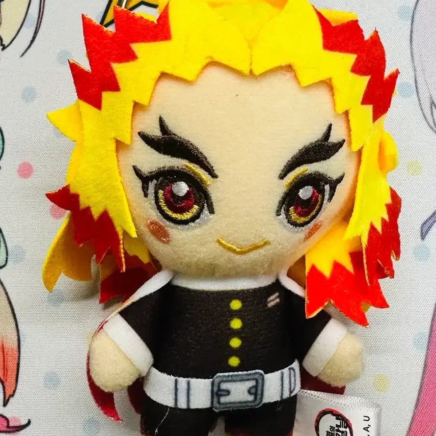 [BUNJANG] Demon Slayer Rengoku Doll Keychain / 귀멸의 칼날 렌고쿠 인형 키링