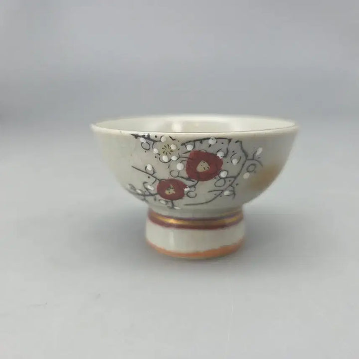 [BUNJANG] Kutani Ware Celadon Porcelain Tokkuri and Cups Set / 연대 좋은 구곡요 묘금 인물매화문 도쿠리 잔 셋
