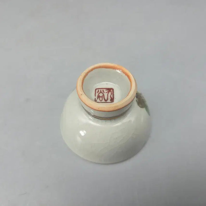 [BUNJANG] Kutani Ware Celadon Porcelain Tokkuri and Cups Set / 연대 좋은 구곡요 묘금 인물매화문 도쿠리 잔 셋