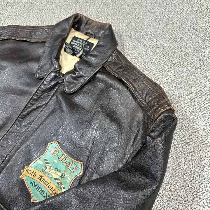 [BUNJANG] Avirex Normandy A-2 Leather Jacket / 아비렉스 노르망디 a-2 레더자켓 M