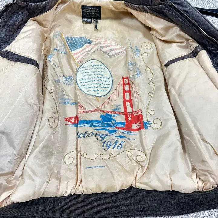 [BUNJANG] Avirex Normandy A-2 Leather Jacket / 아비렉스 노르망디 a-2 레더자켓 M