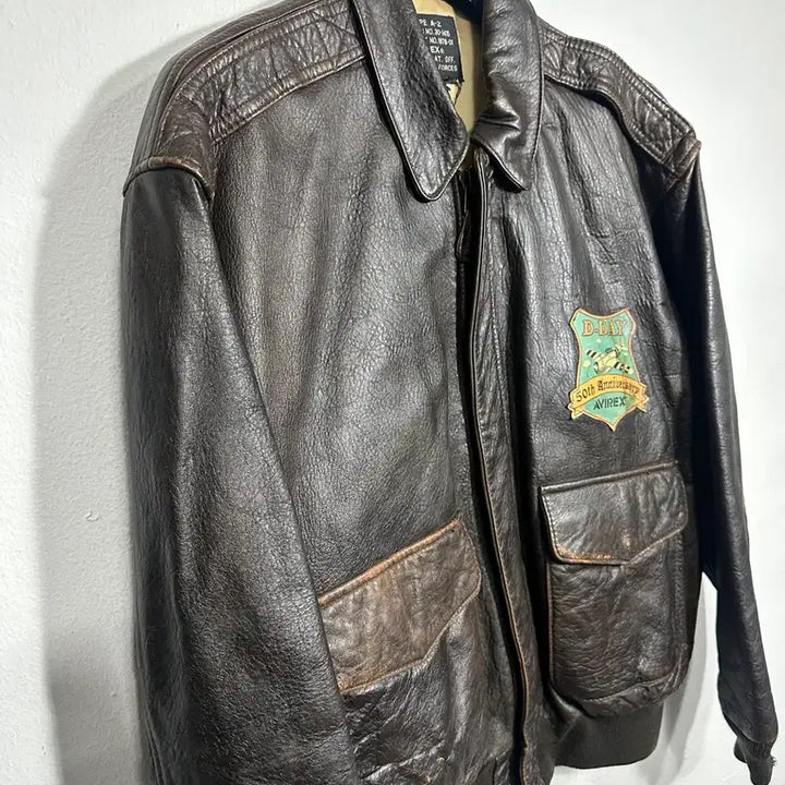 [BUNJANG] Avirex Normandy A-2 Leather Jacket / 아비렉스 노르망디 a-2 레더자켓 M