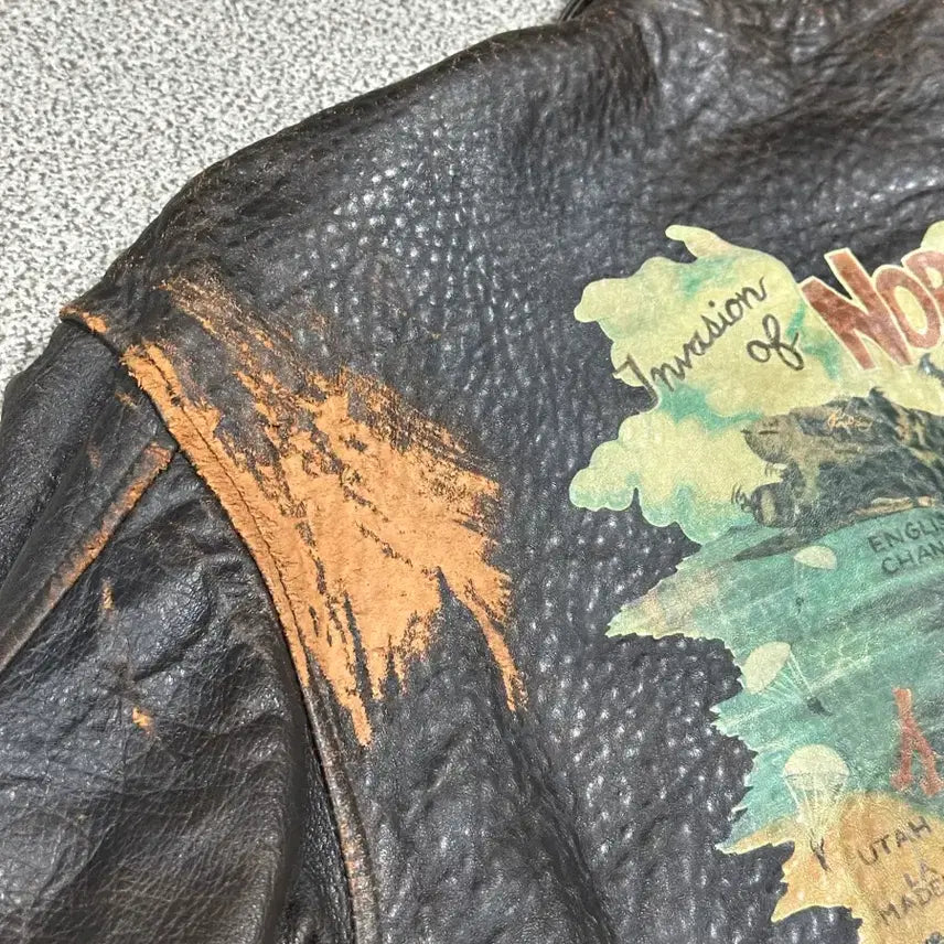 [BUNJANG] Avirex Normandy A-2 Leather Jacket / 아비렉스 노르망디 a-2 레더자켓 M