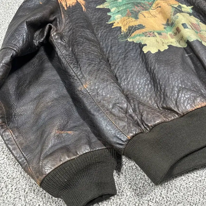 [BUNJANG] Avirex Normandy A-2 Leather Jacket / 아비렉스 노르망디 a-2 레더자켓 M