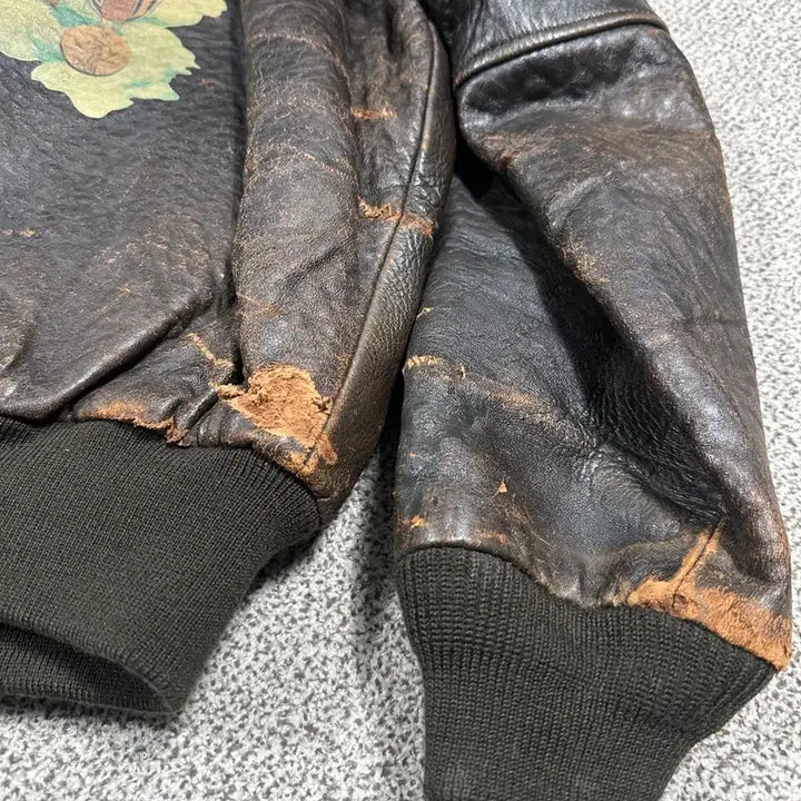 [BUNJANG] Avirex Normandy A-2 Leather Jacket / 아비렉스 노르망디 a-2 레더자켓 M